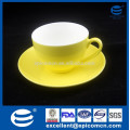 250cc Yellow Color Glazed New Bone China Cup And Saucer tea Set turkish coffee set